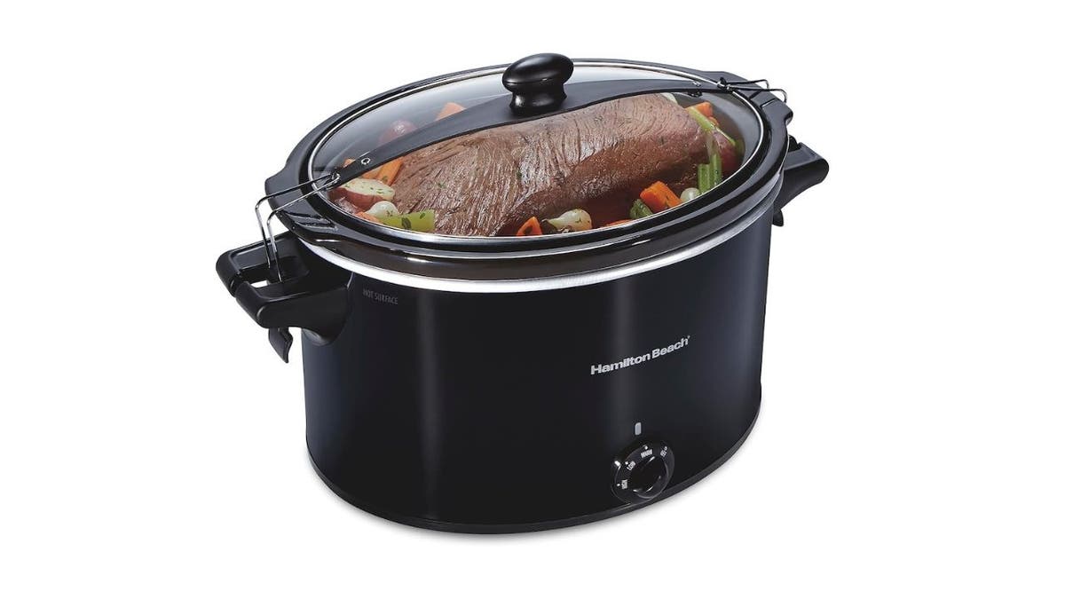 This large-capacity slow cooker feeds a crowd.