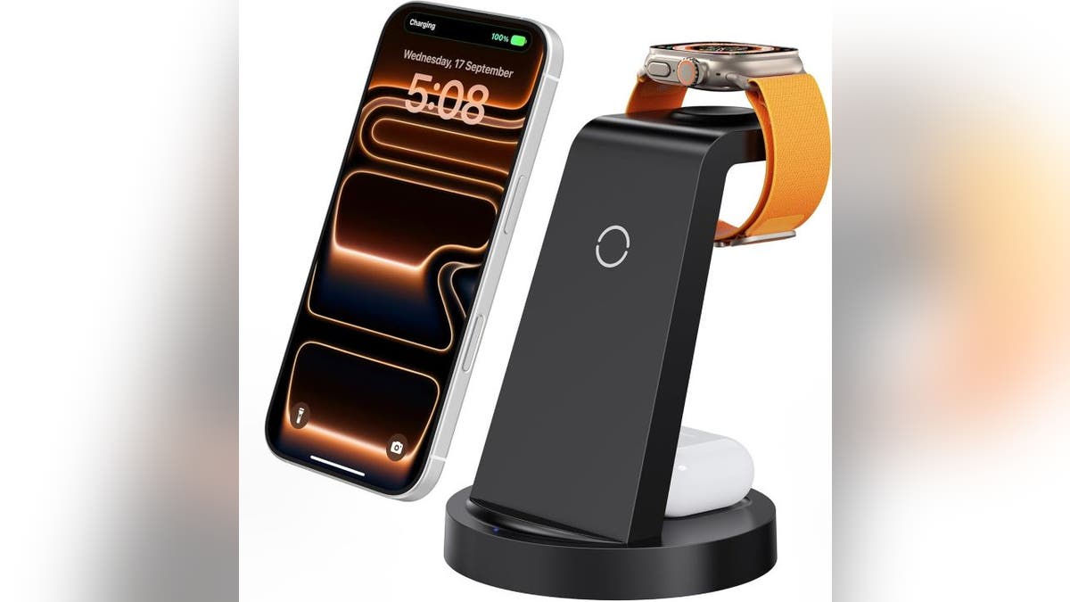 Keep all your Apple devices charged with this three-in-one charger.