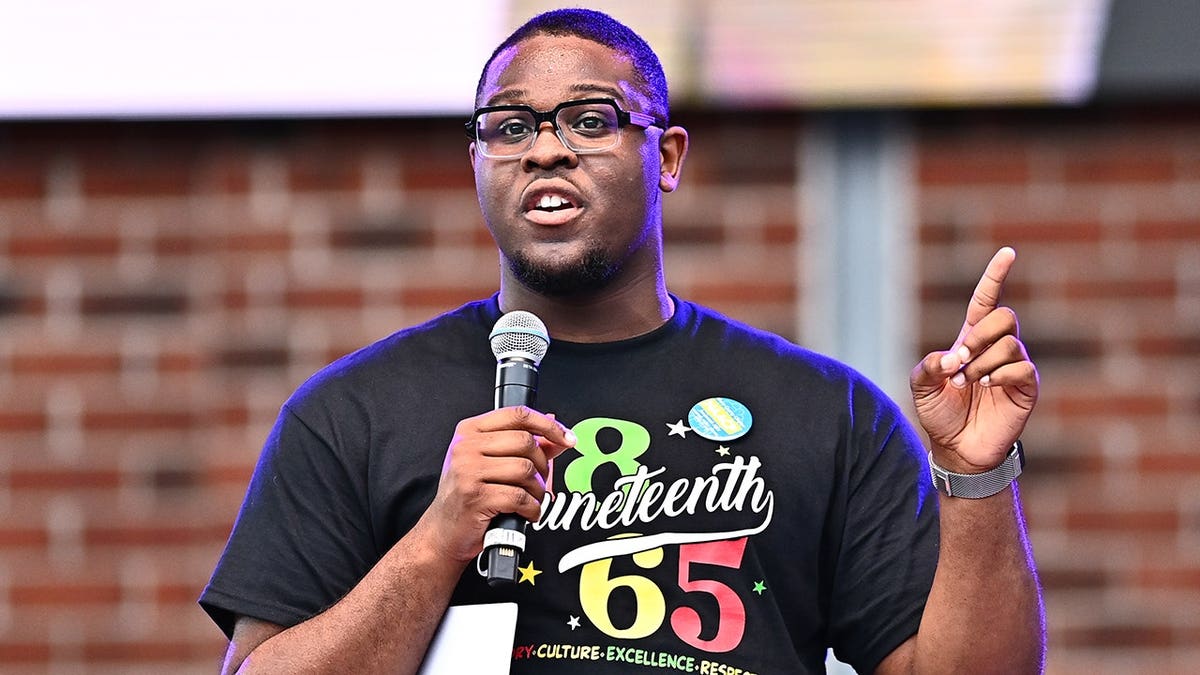 Then-Stockbridge, Georgia Mayor Jayden Williams in June 2026