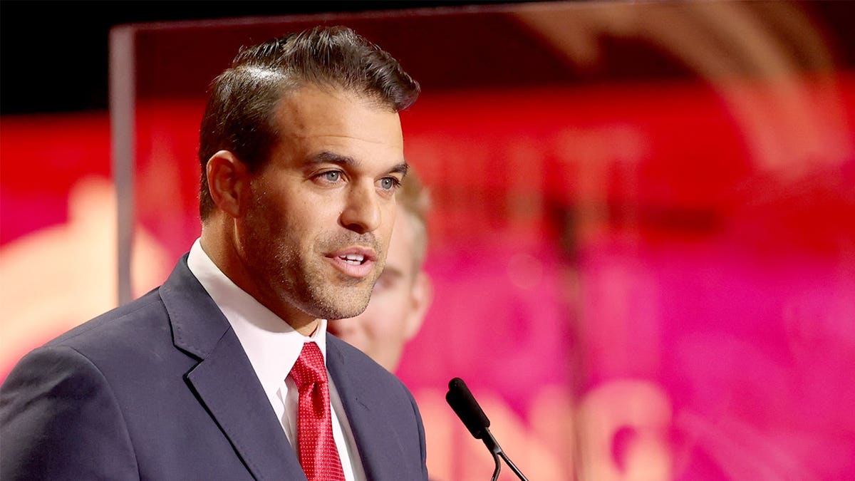 Andrew Kolvet at Charlie Kirk memorial