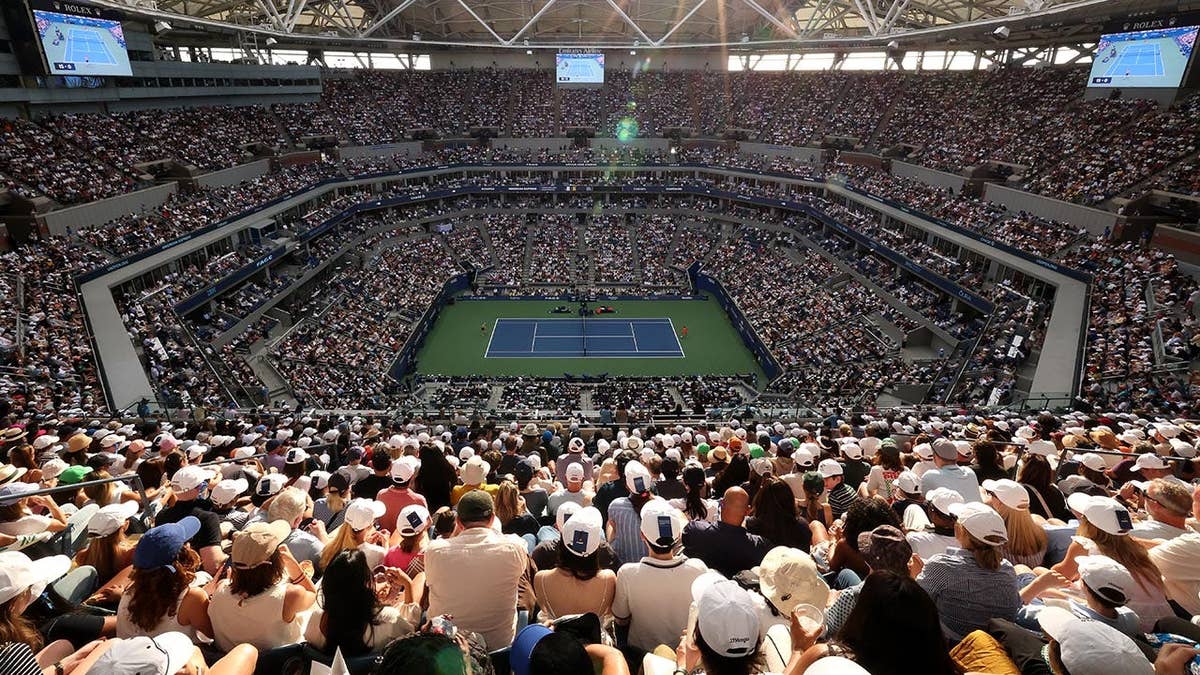 A view of Arthur Ashe Stadium during the U.S. Open's women's singles final