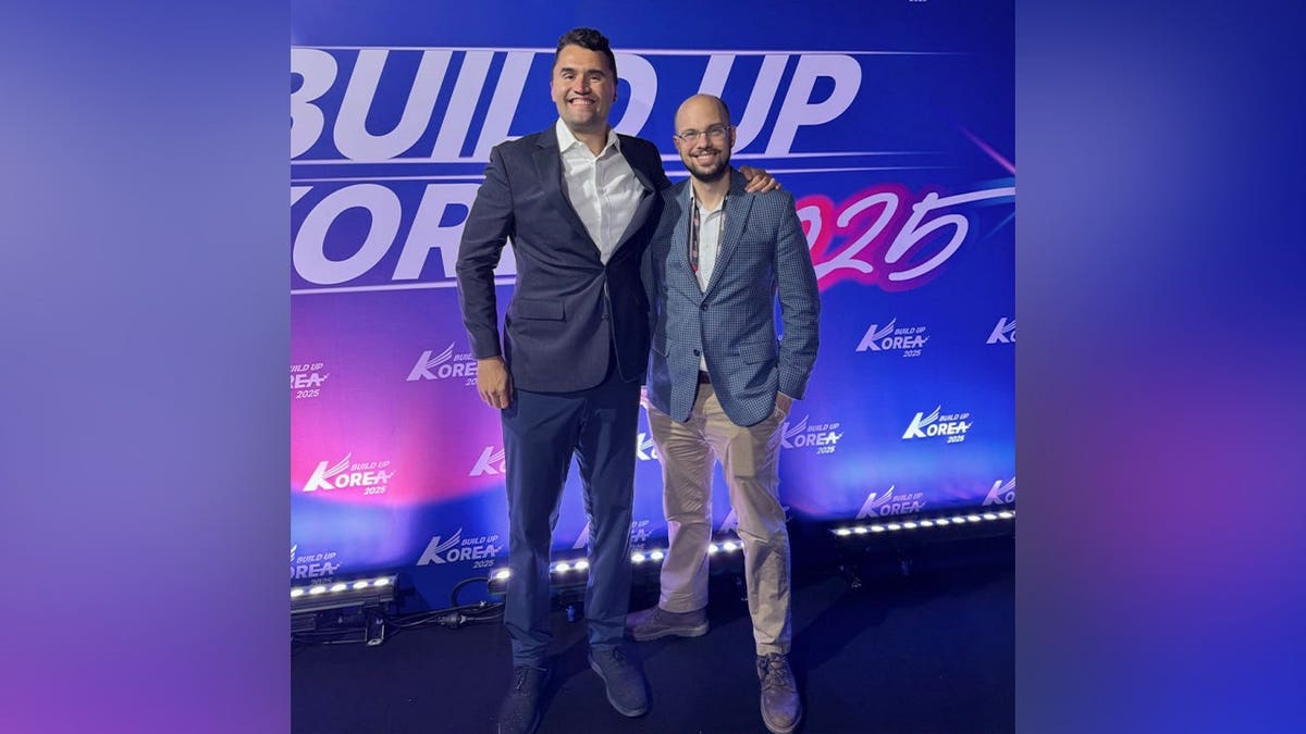 Charlie Kirk and Blake Neff