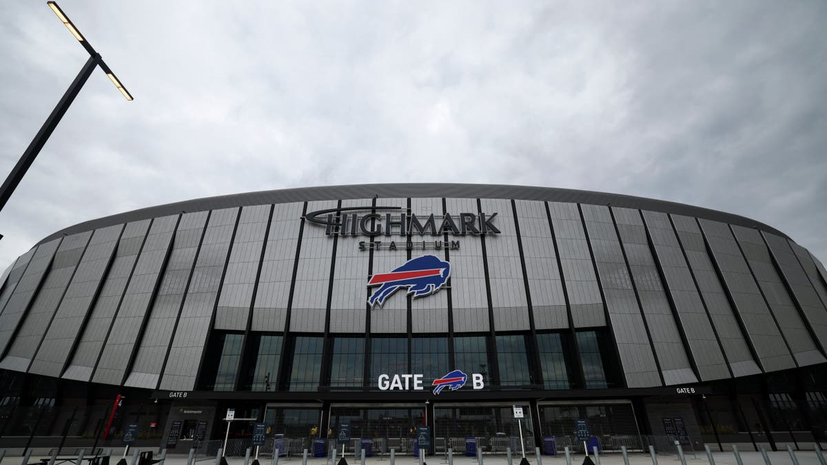 Exterior view of Highmark Stadium in Buffalo, New York
