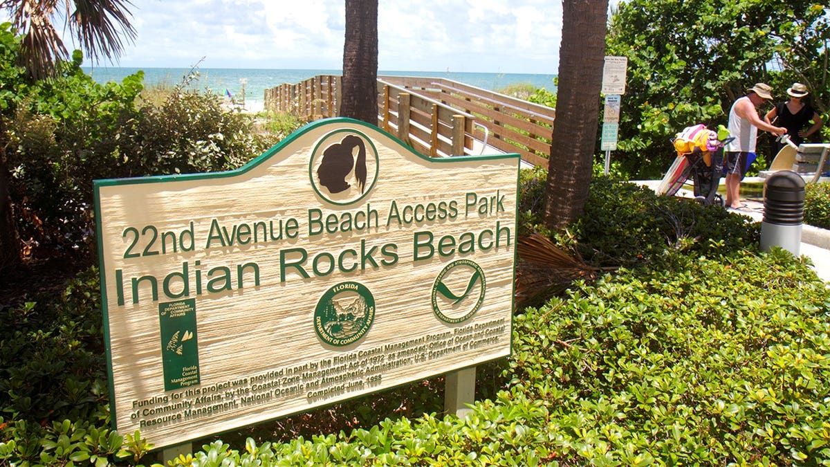 Sign at Indian Rocks Beach