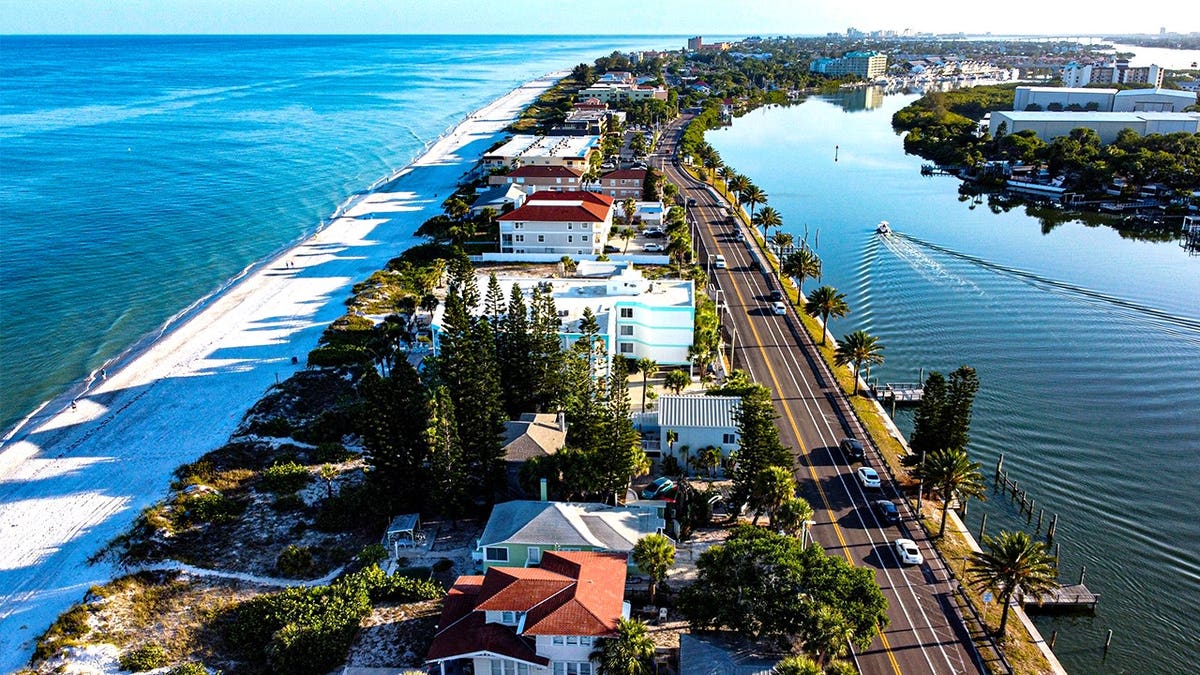 Aerial view of Indian Rocks Beach