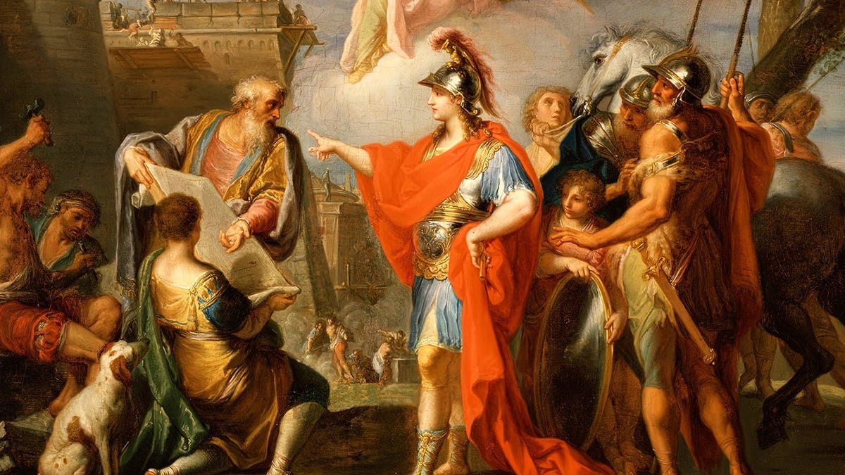 Painting of Alexander the Great as a young man