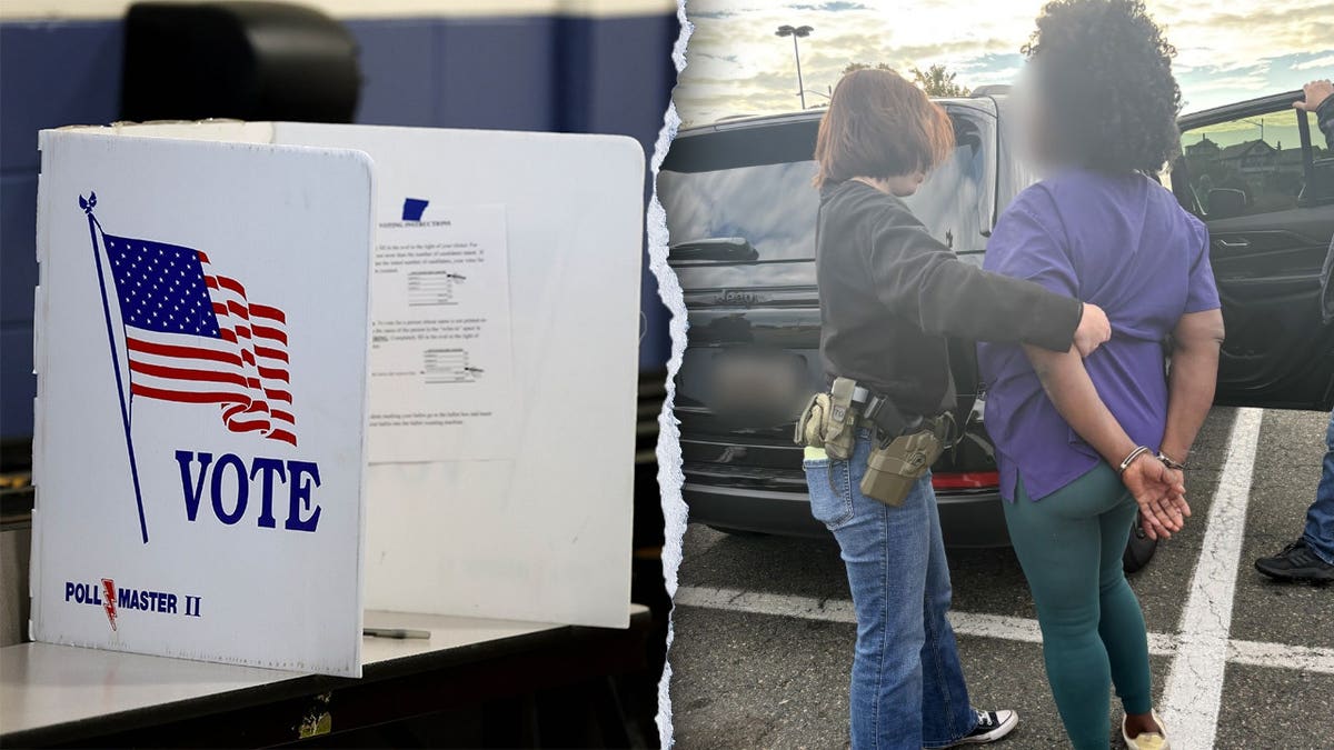 Gladys Adaeze Okafor and a voting booth