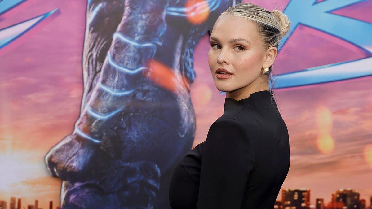 Kinsey Wolanski stands at a screening event in Hollywood, Calif.