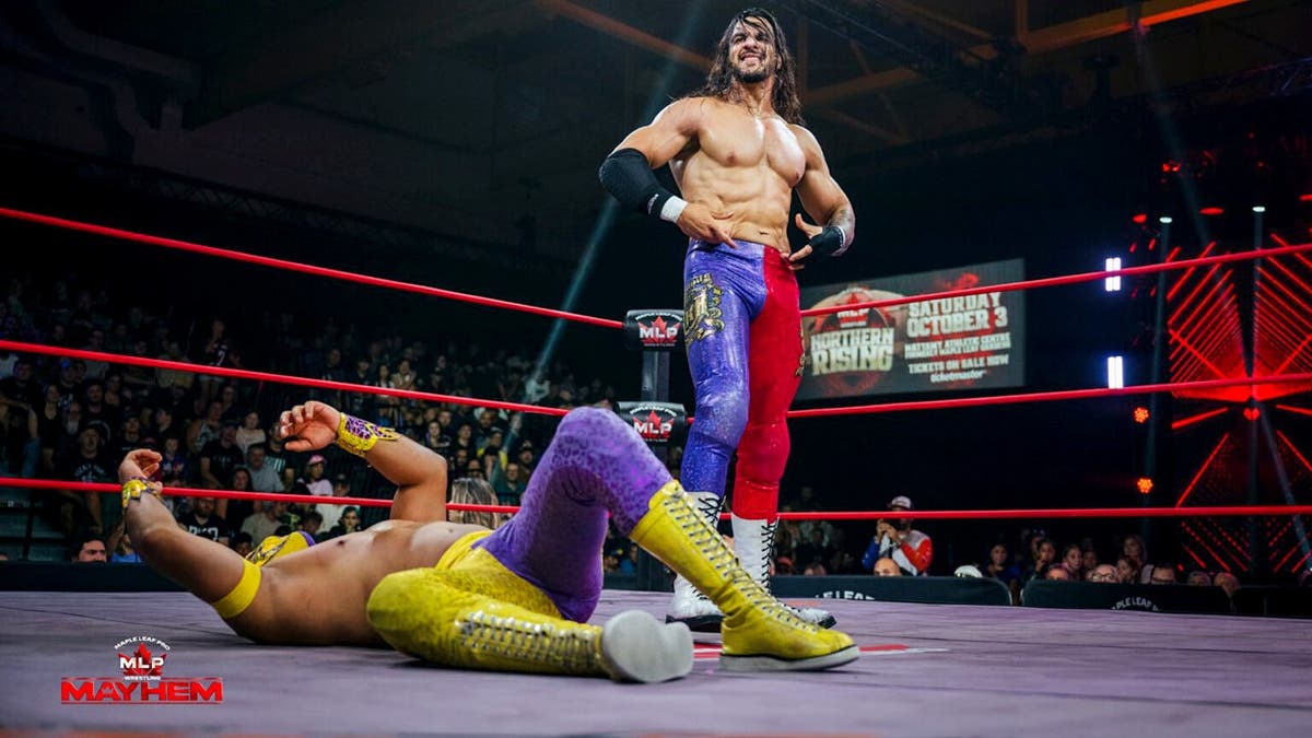 Rohan Raja puts down a Luchador