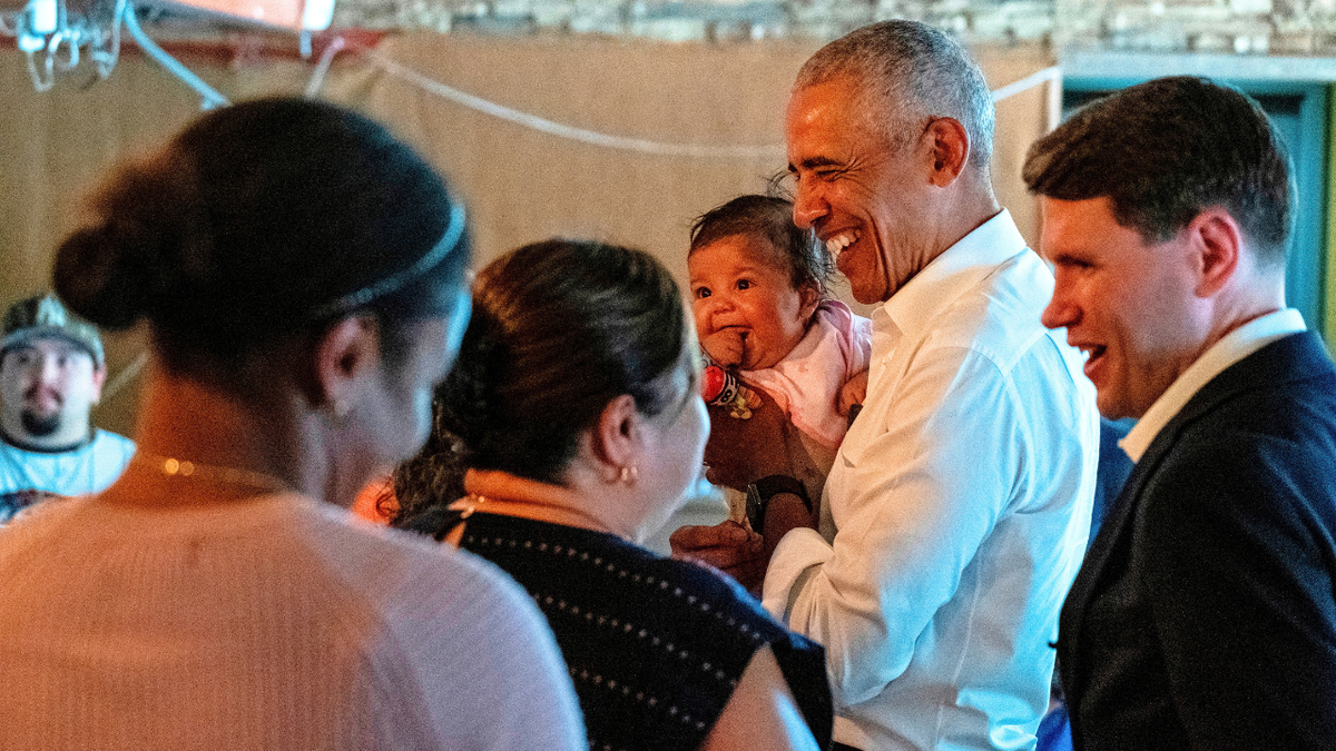 Barack Obama Campaigns With James Talarico In Texas