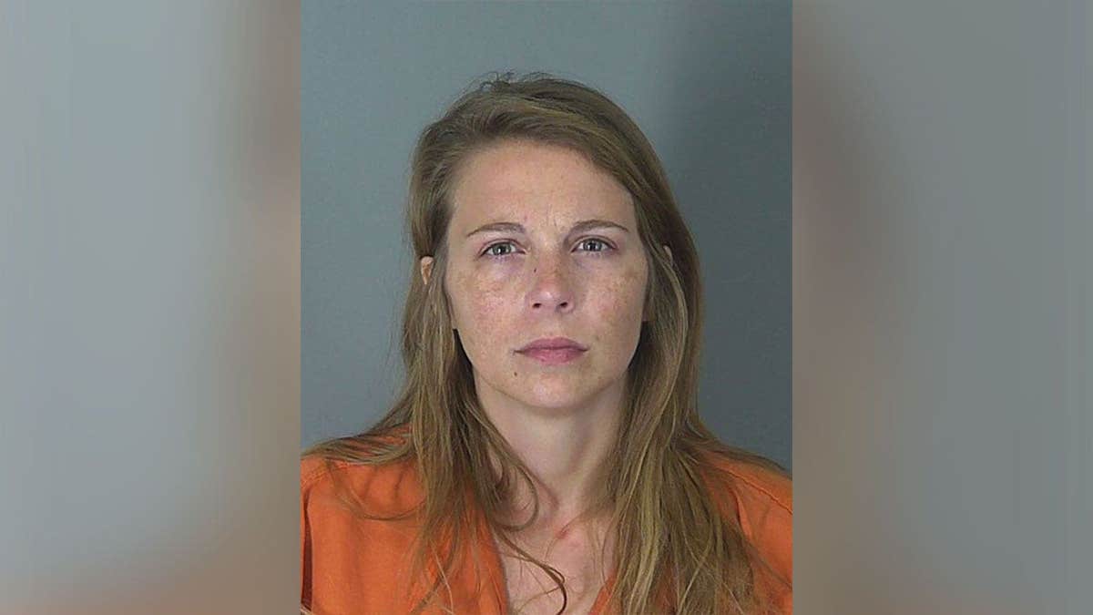 Booking photo of Taylor Gosnell, 35, who faces attempted murder charges in Spartanburg County, South Carolina
