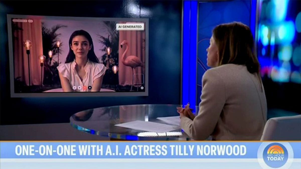 Tilly Norwood speaks with NBC News