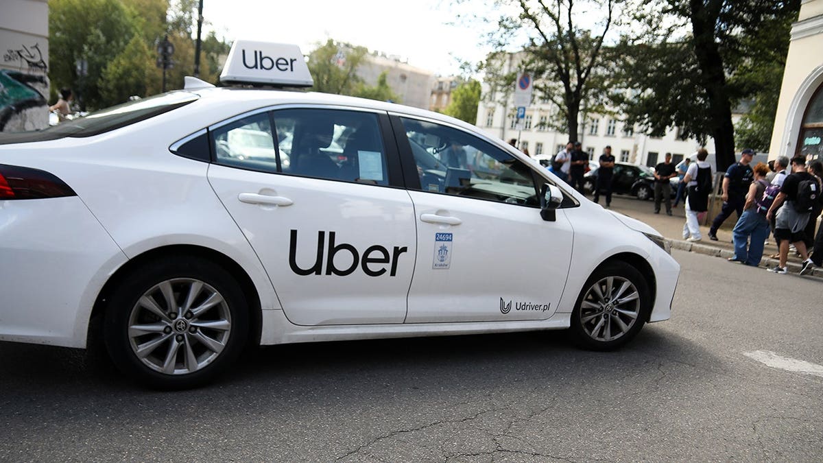 Photo of an Uber vehicle.