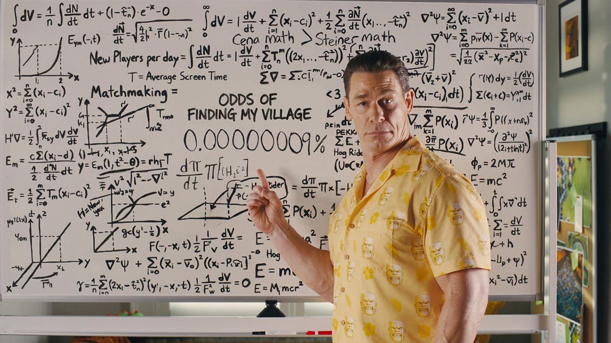 John Cena does some calculations