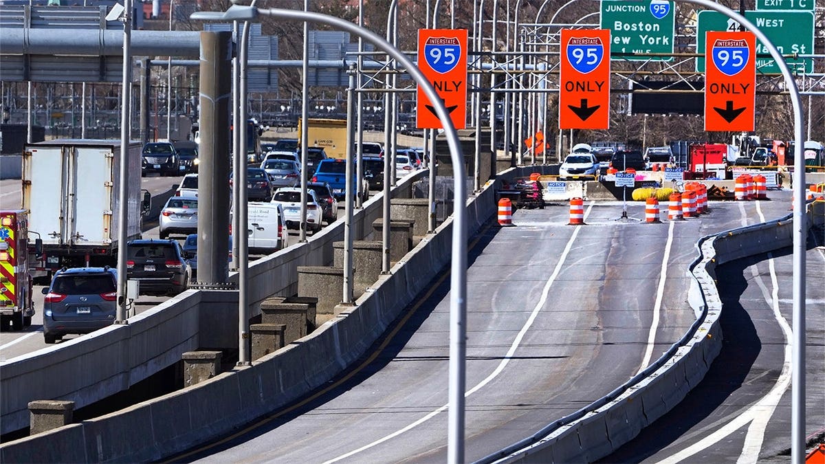 A partially closed bridge is front-and-center in Rhode Island's Democratic gubernatorial primary.