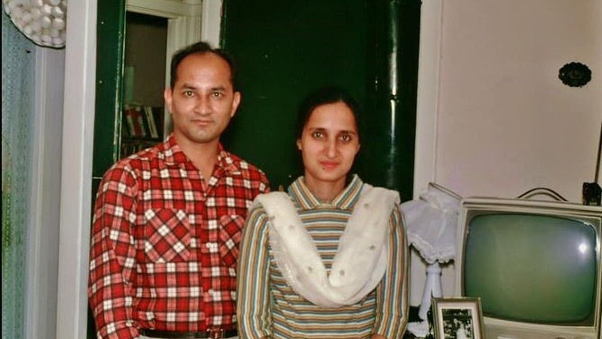 Zafar Nomani stands with his wife, Sajida Nomani.