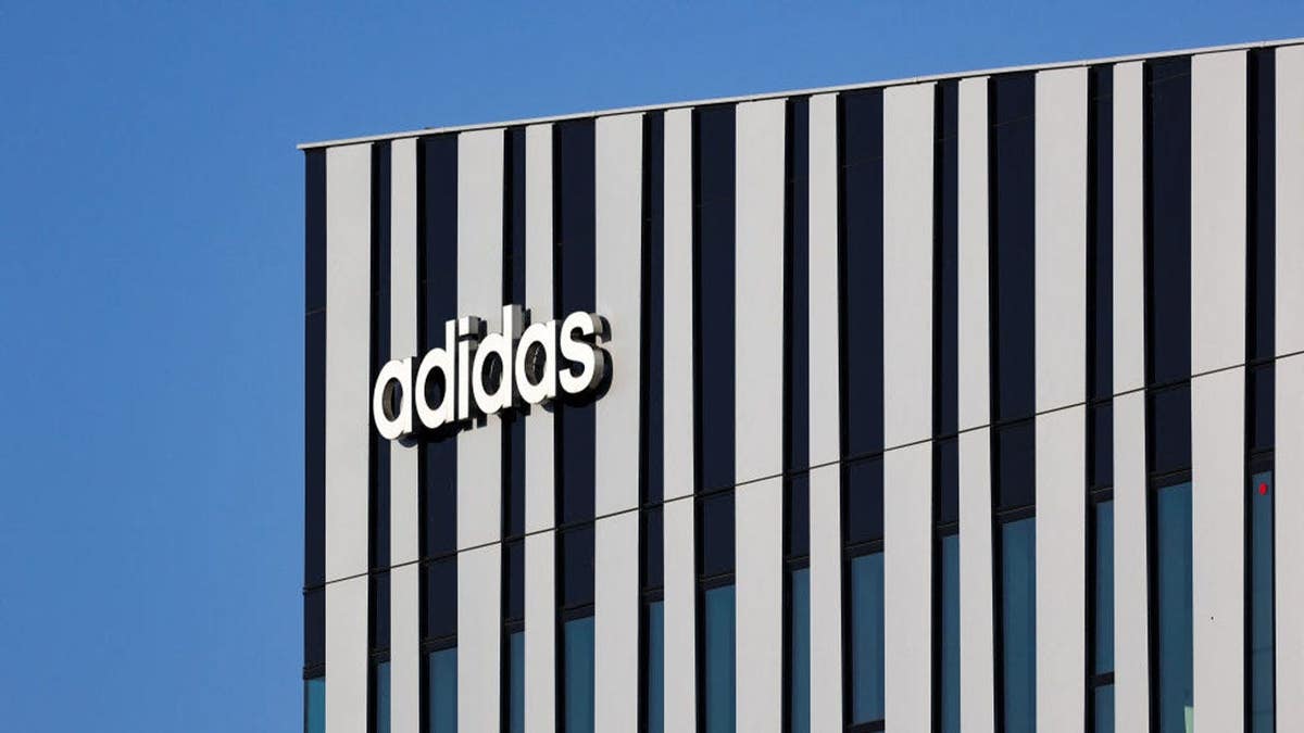 adidas logo on building