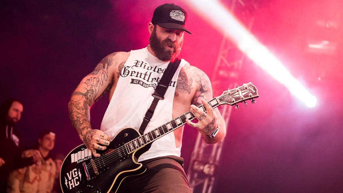 Andy Williams performs onstage at Download Festival.