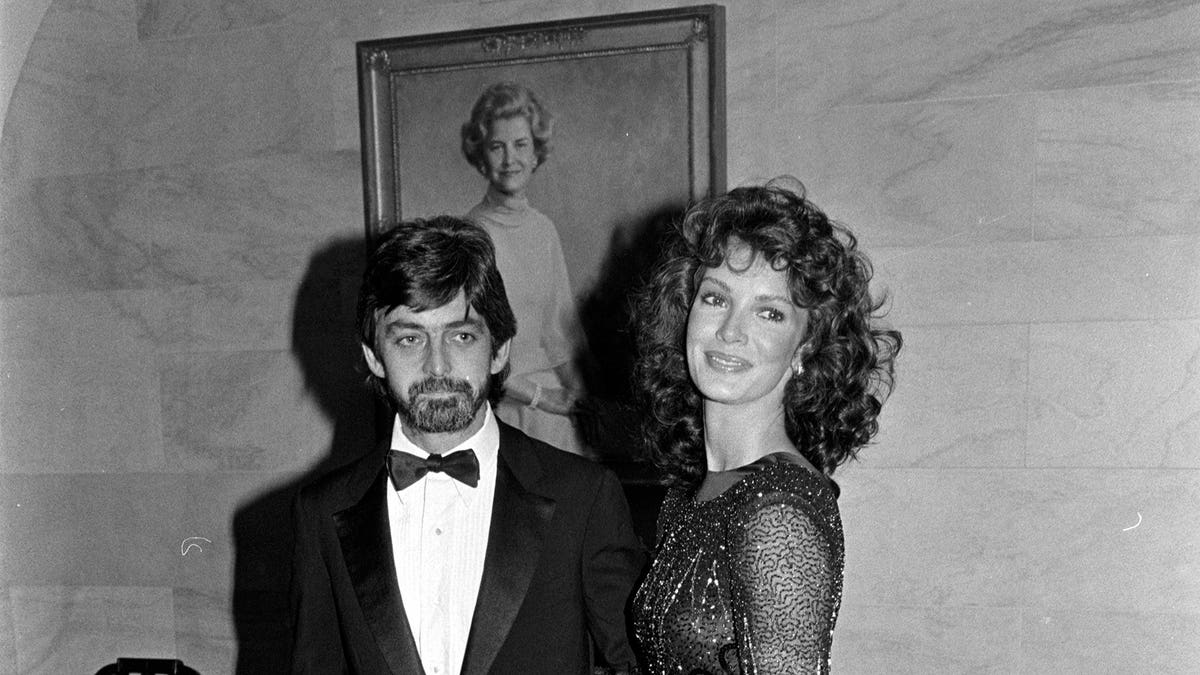 Jaclyn Smith and Anthony B. Richmond attend a White House event in Washington, D.C.