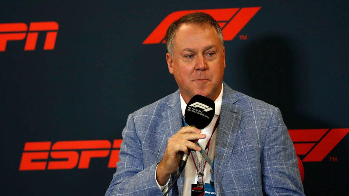 Burke Magnus, ESPN President of Programming and Original Content, speaks at a press conference.