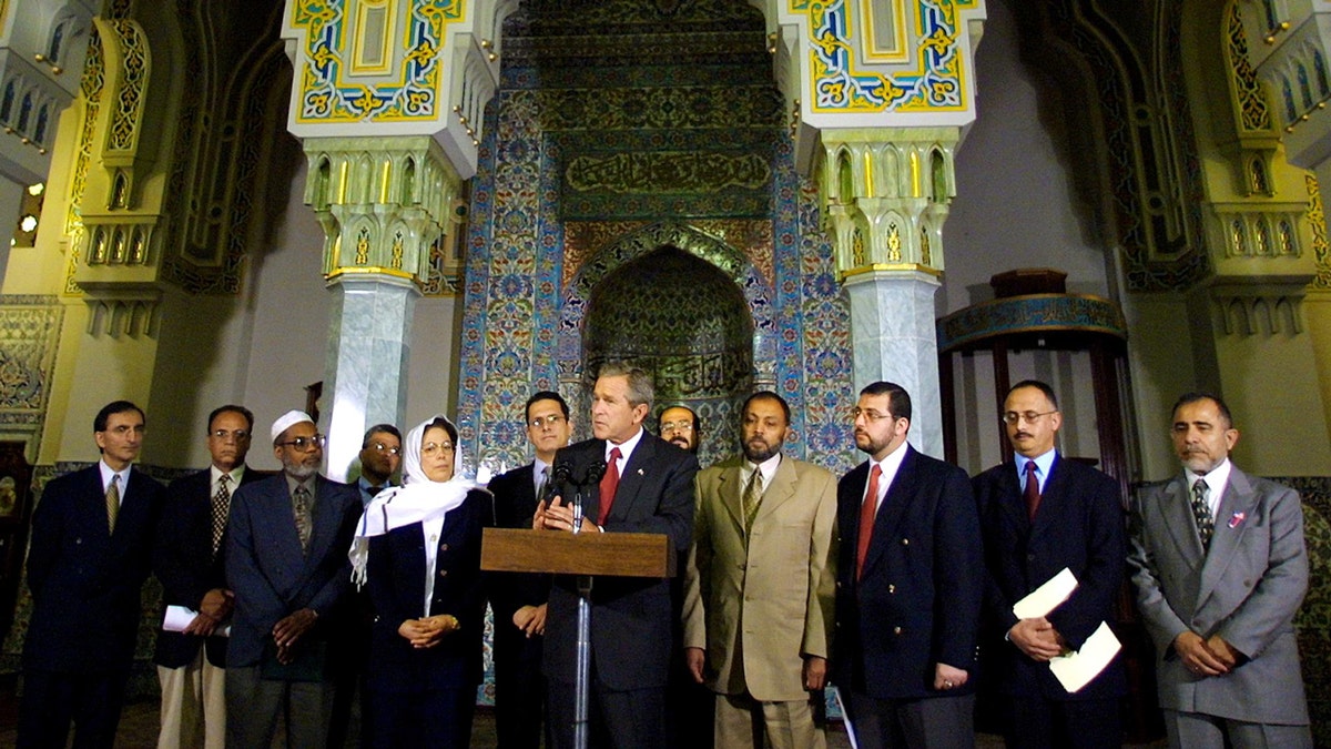 bush at islamic center