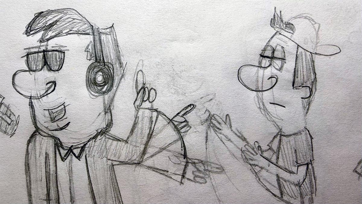 Cal and Jody sketches