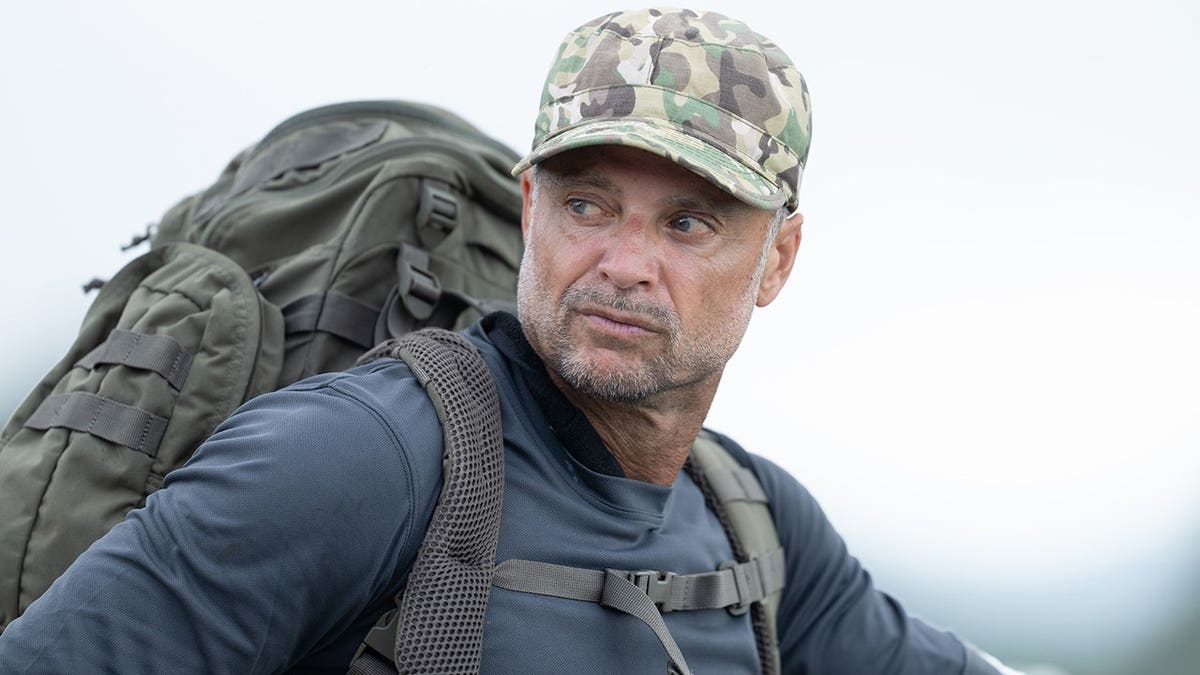 David Charvet wearing camo