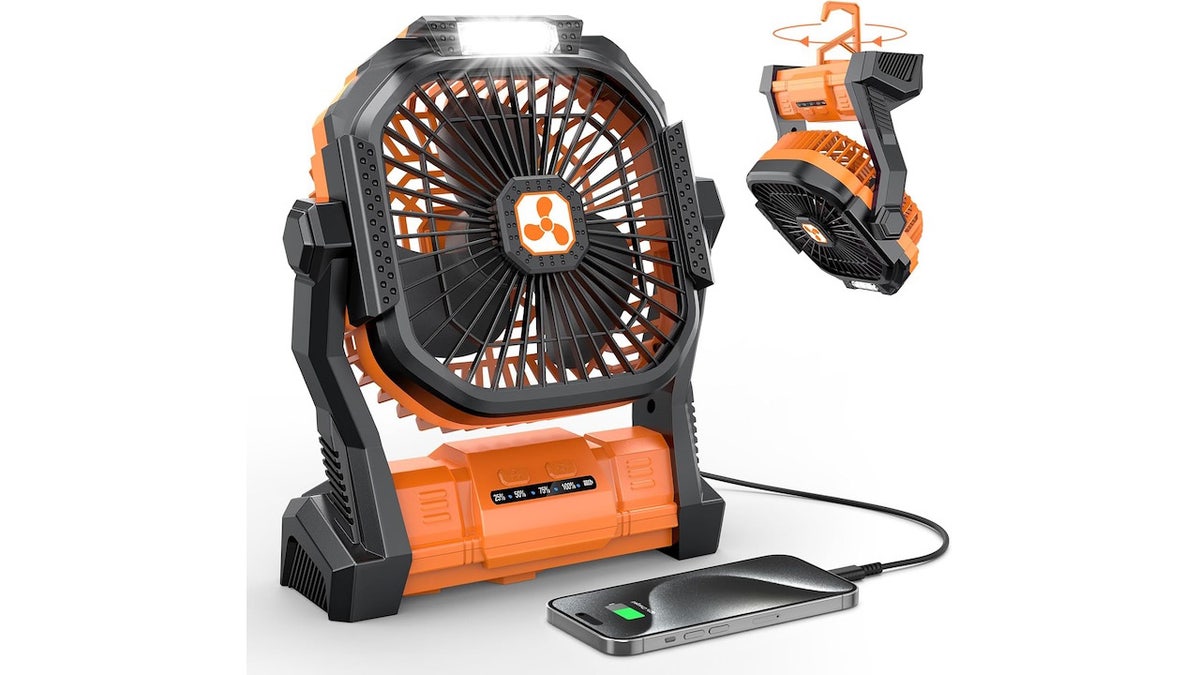 Stay cool at the campsite with this rechargeable fan.