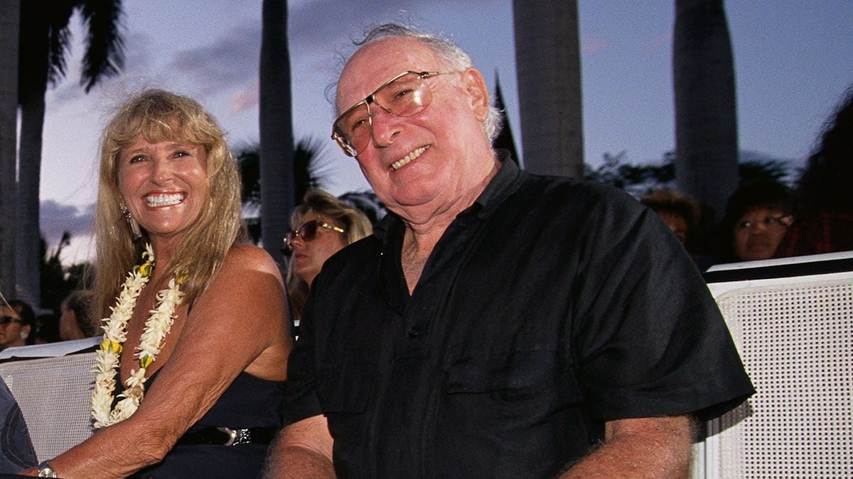 Christie Brinkley's parents seated at a pageant event in Hawaii.