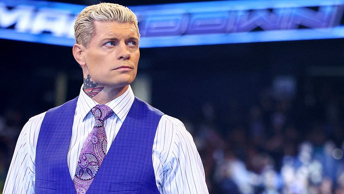 Cody Rhodes enters the ring at Oakland Arena.