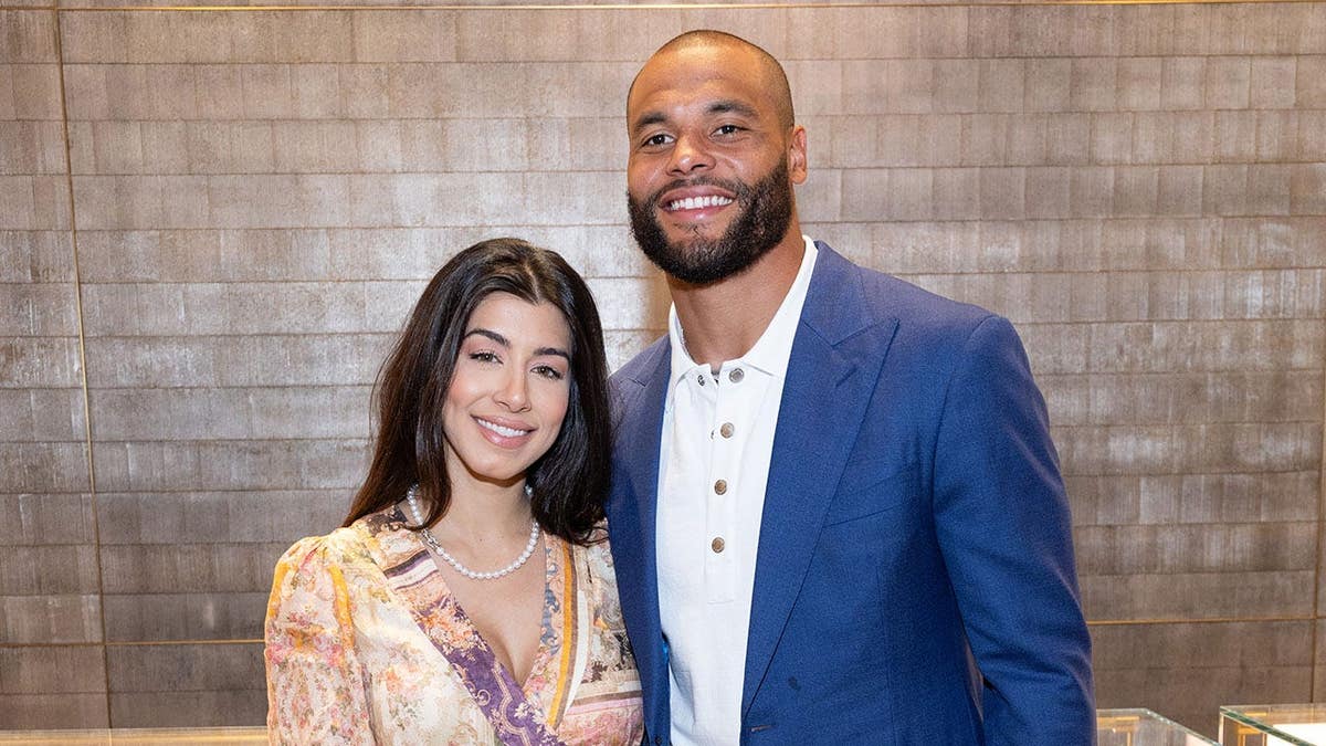 Dak Prescott and Sarah Jane Ramos at an in-store event at David Yurman.