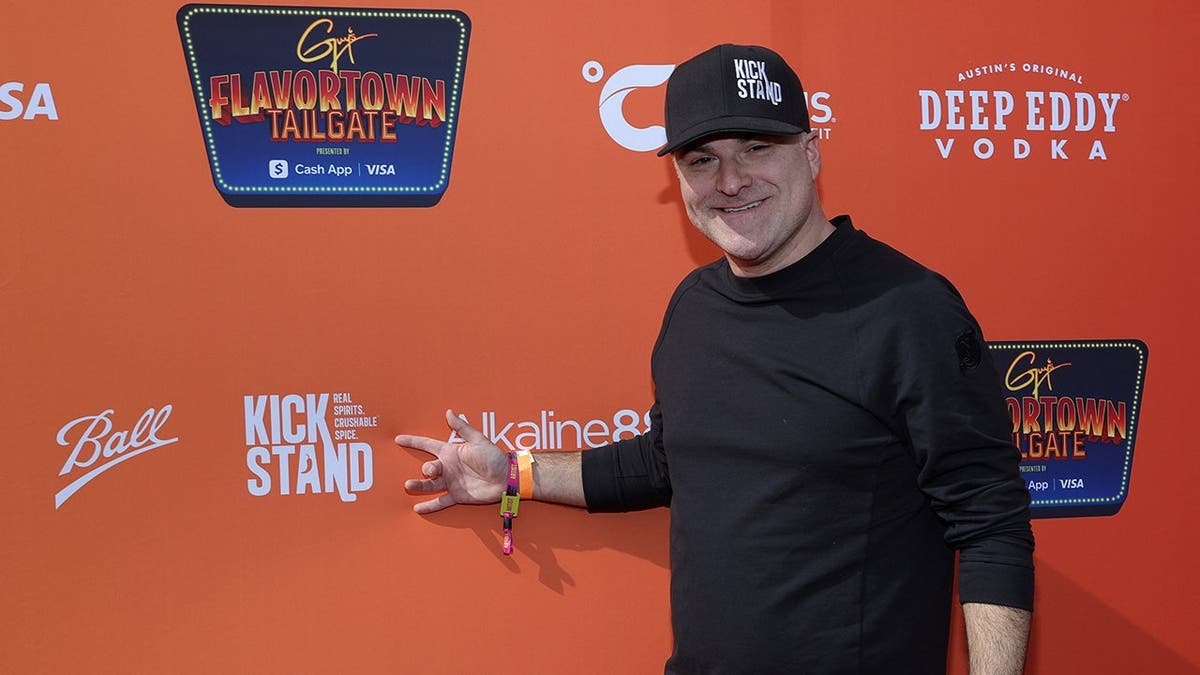 Darren Rovell attends Guy Fieri's Flavortown Tailgate in Glendale, Arizona.