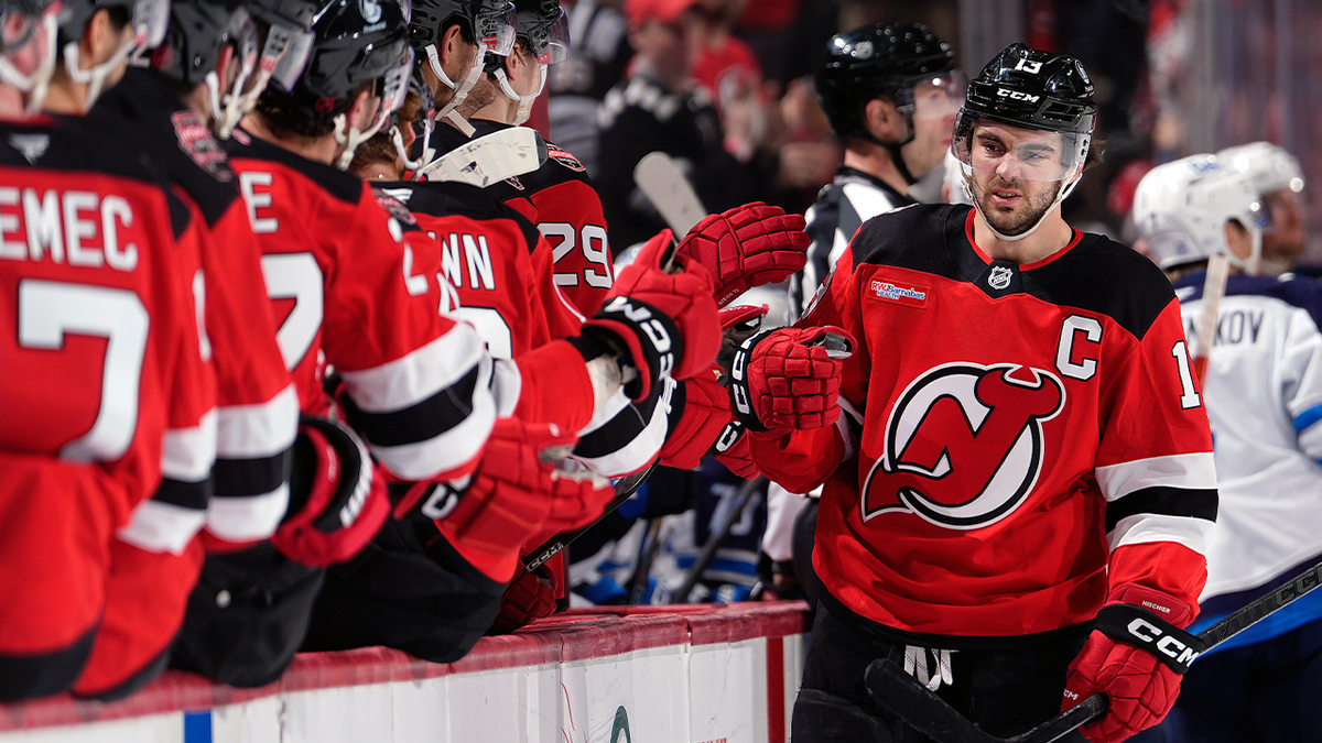 New Jersey Devils bench