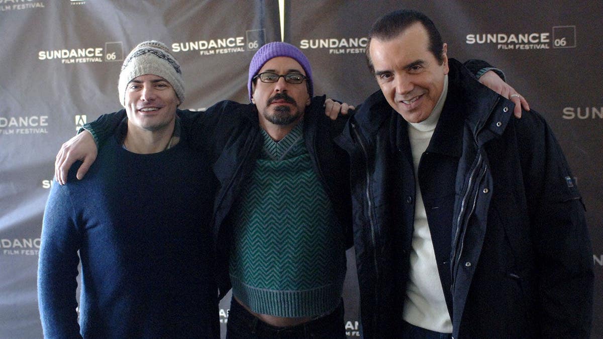 Dito Montiel, Robert Downey Jr. and Chazz Palminteri stand together.