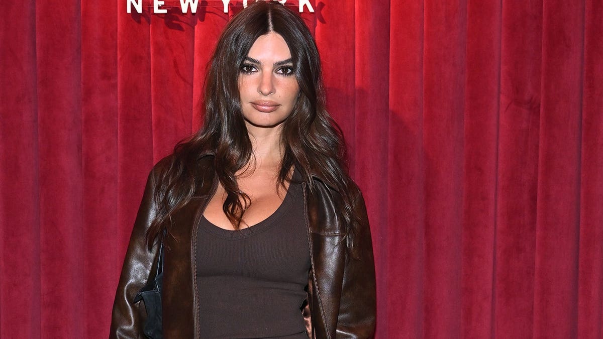 Emily Ratajkowski at an Abercrombie & Fitch event in New York in August 2026.