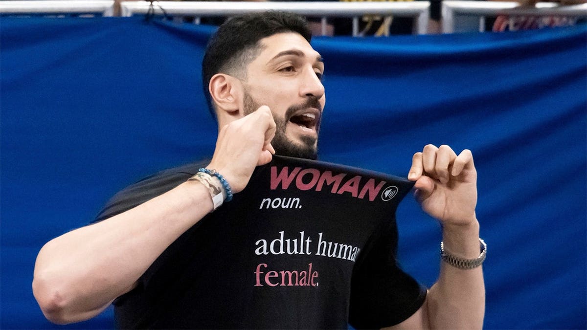 Enes Kanter Freedom at WNBA game