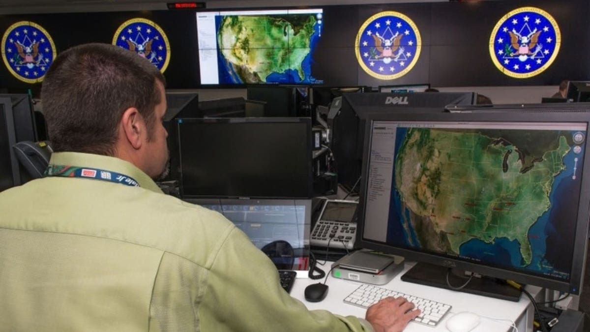 A person at a computer