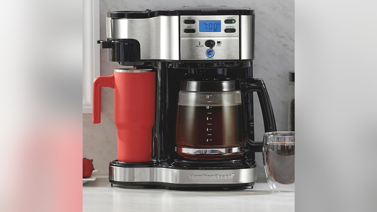 Brew a mug or entire pot of coffee.