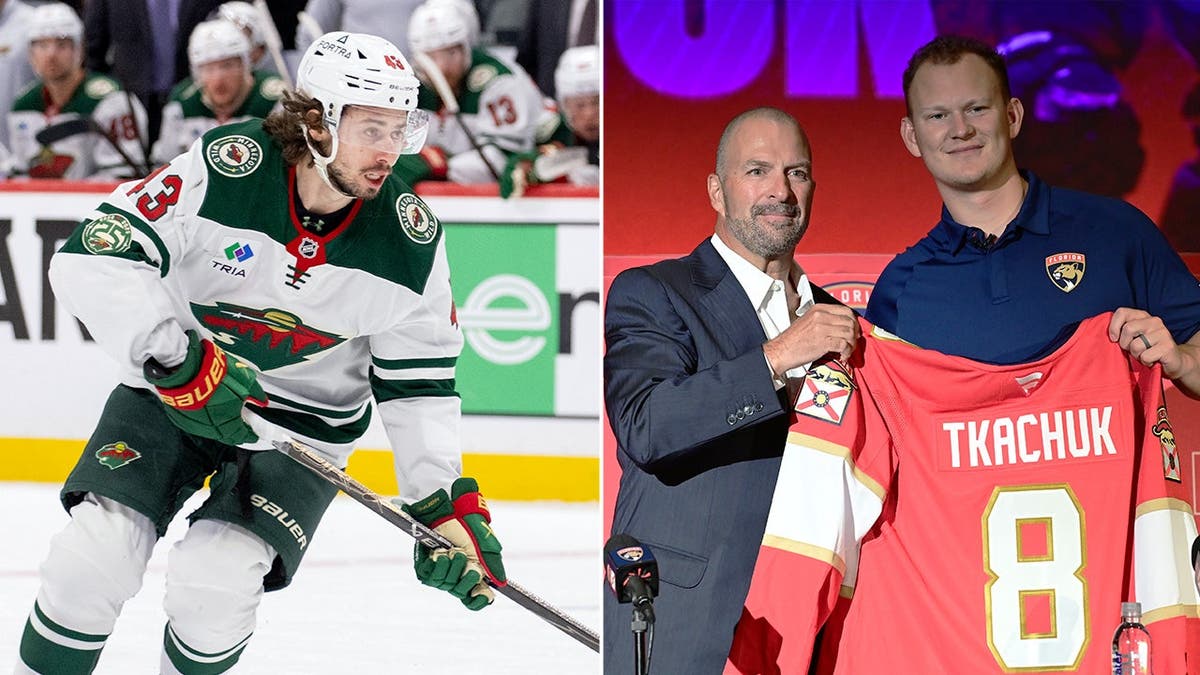 Quinn Hughes and Brady Tkachuk