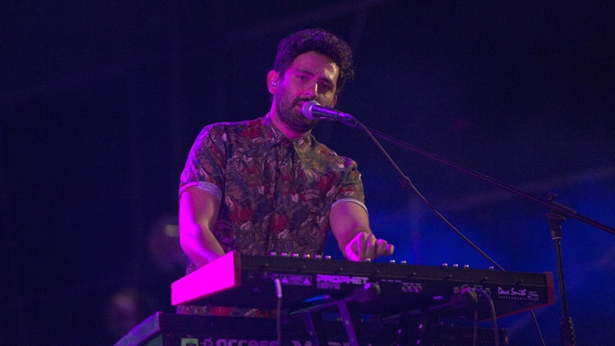 Jonathan Meléndez of Camilo Séptimo performs onstage during Vive Latino 2018.