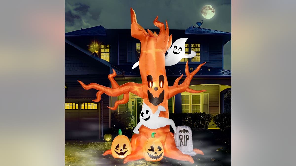 Add a truly creepy inflatable to your front yard display.
