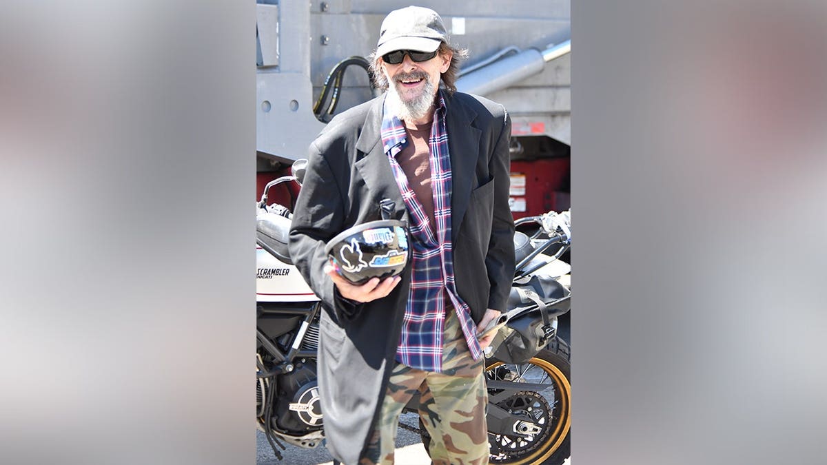 Judd Nelson out in West Hollywood in a flannel shirt in September 2026.