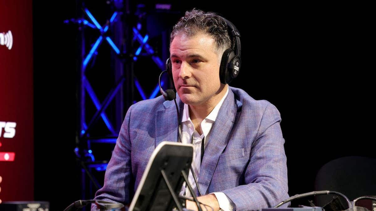Darren Rovell speaks during an interview in Los Angeles.