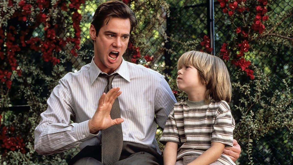 Jim Carrey, Justin Cooper on Liar Liar