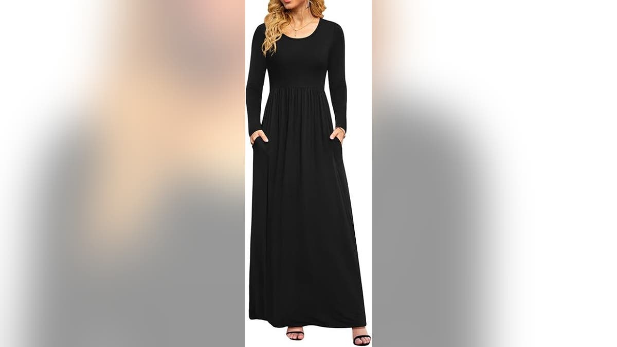 A longer dress keeps you warm.