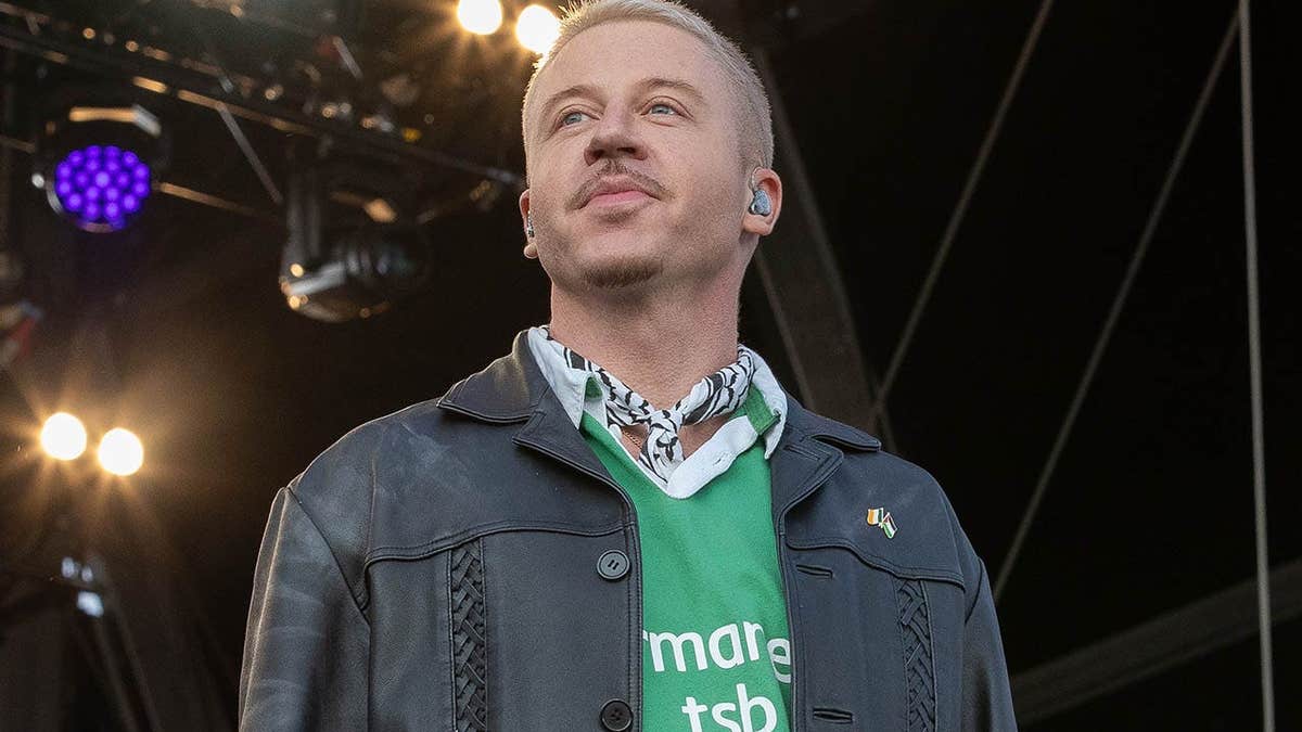Macklemore performs onstage at St Anne's Park in Dublin, Ireland.