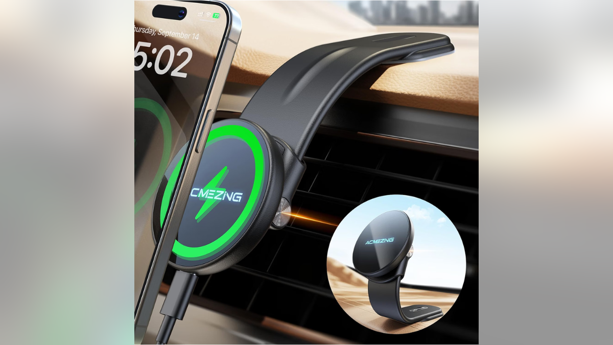 Keep your iPhone in view for hands-free navigation.