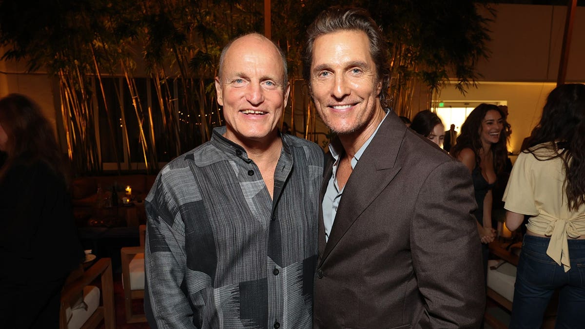 Woody Harrelson and Matthew McConaughey at the premiere of "Brothers" in September 2026.