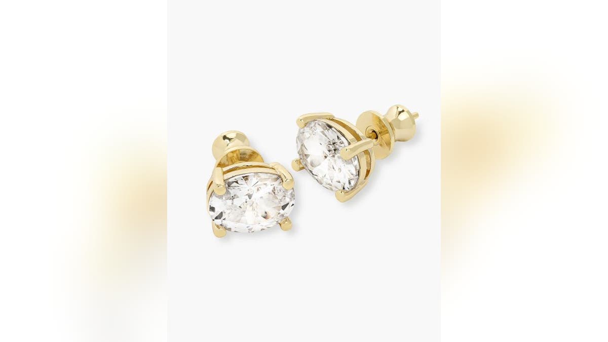 Add gold-plated studs to any look. 