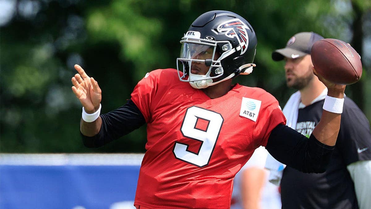 Michael Penix Jr. #9 of the Atlanta Falcons